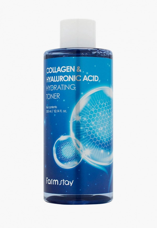 Farmstay Тонер для лица - Увлажняющий  с гиалуроновой кислотой и коллагеном, 300 мл - фото 1