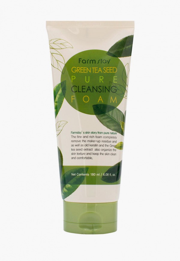 Farmstay Пенка для умывания - Очищающая с экстрактом зеленого чая, 180 мл - фото 1