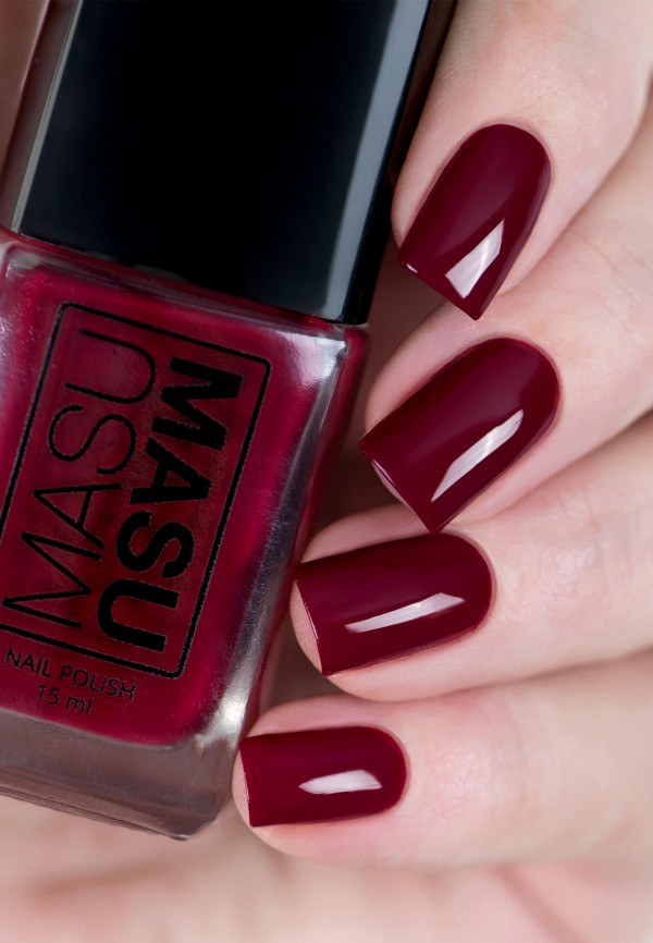Masura Лак для ногтей - MASU MASU Молодая Лоза, темный красный, 15 мл - фото 2