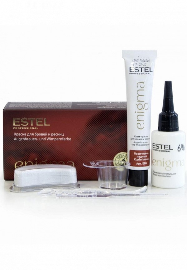Estel Краска для бровей - коричнево-медный - фото 6
