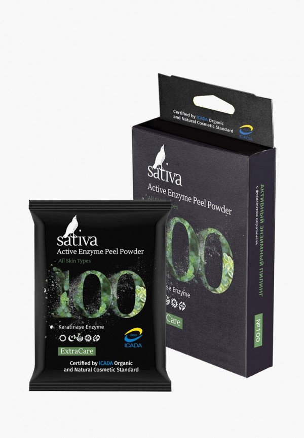 Sativa Пилинг для лица - активный энзимный №100, 5 г - фото 1