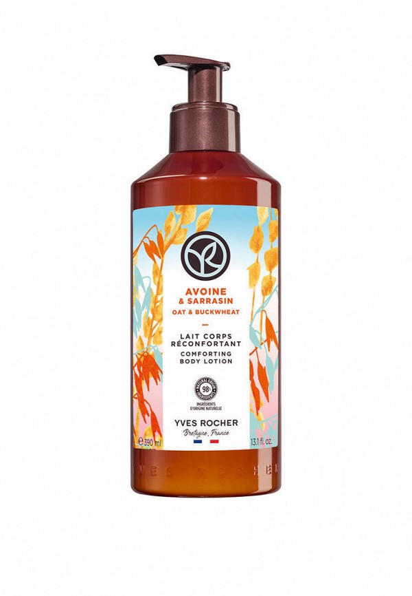 Yves Rocher Молочко для тела - «Овес & Гречиха», 390 мл - фото 1