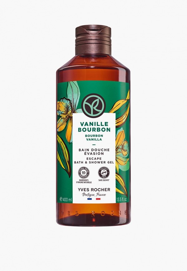 Yves Rocher Гель для душа - «Бурбонская Ваниль», 400 мл - фото 1