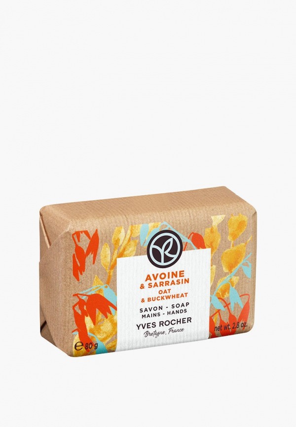 Yves Rocher Мыло твердое - «Овес & Гречиха», 80 г - фото 1