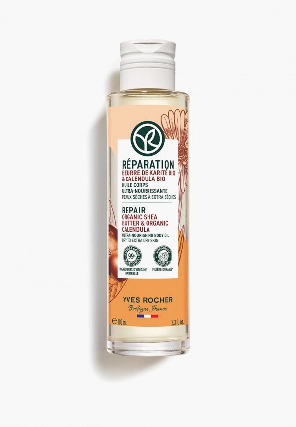 Yves Rocher Масло для тела - Восстановление - Ультрапитательное - для сухой и очень сухой кожи, 100 мл - фото 1