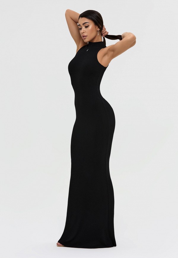 Bona Fide Платье - Long Dress Black Rib - фото 4