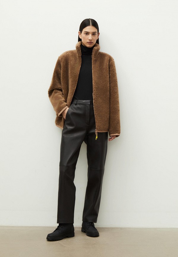 Куртка меховая 12 STOREEZ Sherpa, цвет: коричневый, MP002XW0I8GG