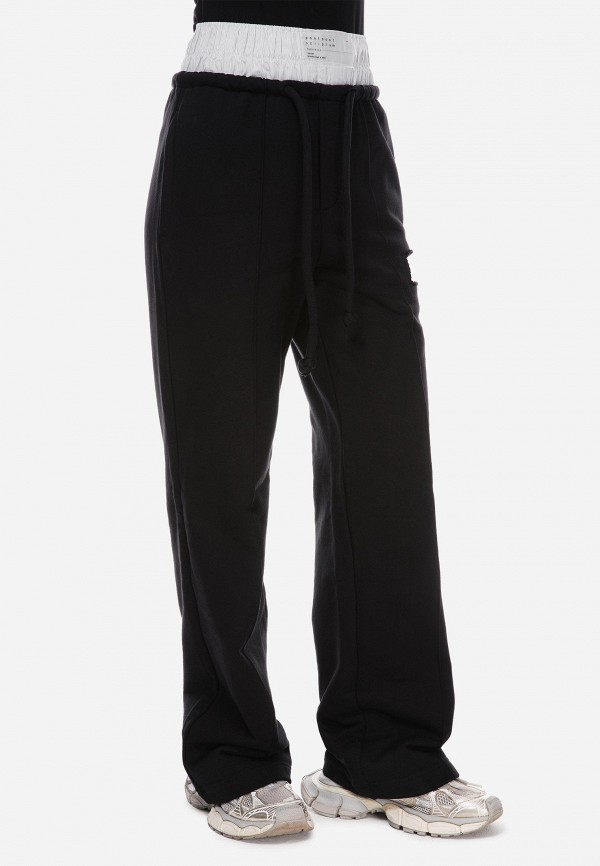 Post Post Scriptum Брюки спортивные - свободного кроя с двойным поясом - фото 3