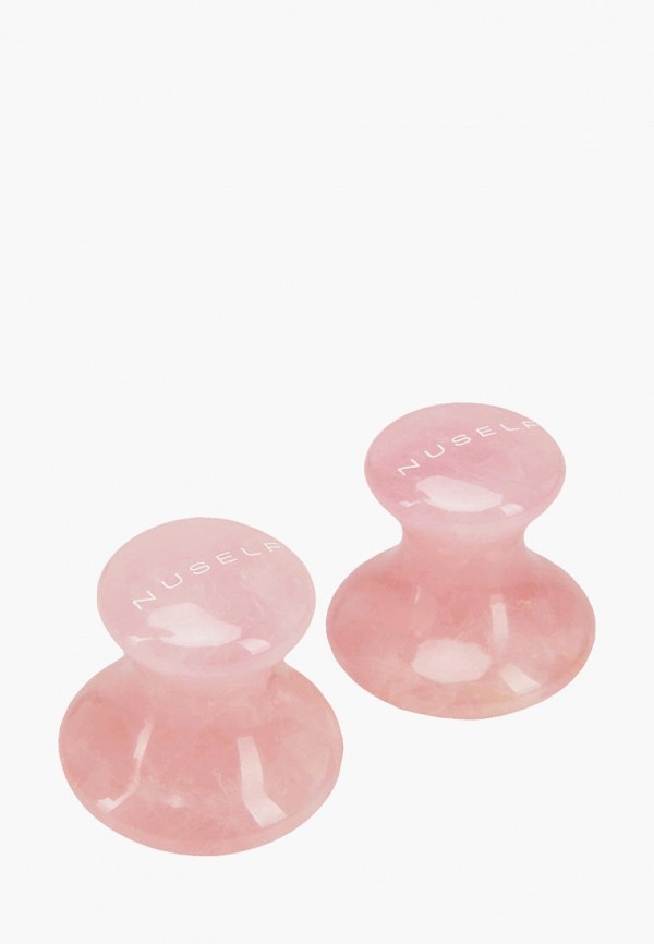 Nuself Скребок гуаша - двойной, для точечного массажа лица, из розового кварца - фото 1