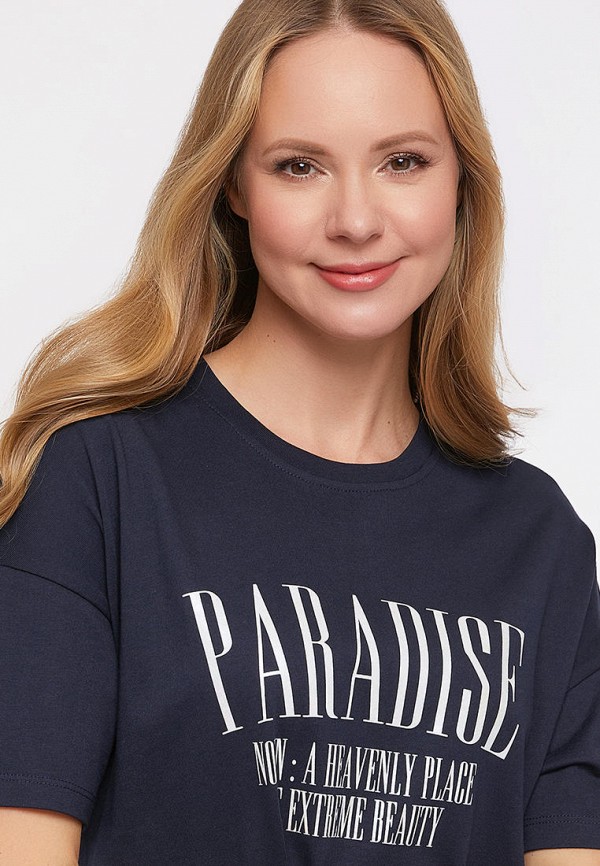 Платье oodji, цвет: синий, MP002XW0JDJV — купить в интернет-магазине Lamoda