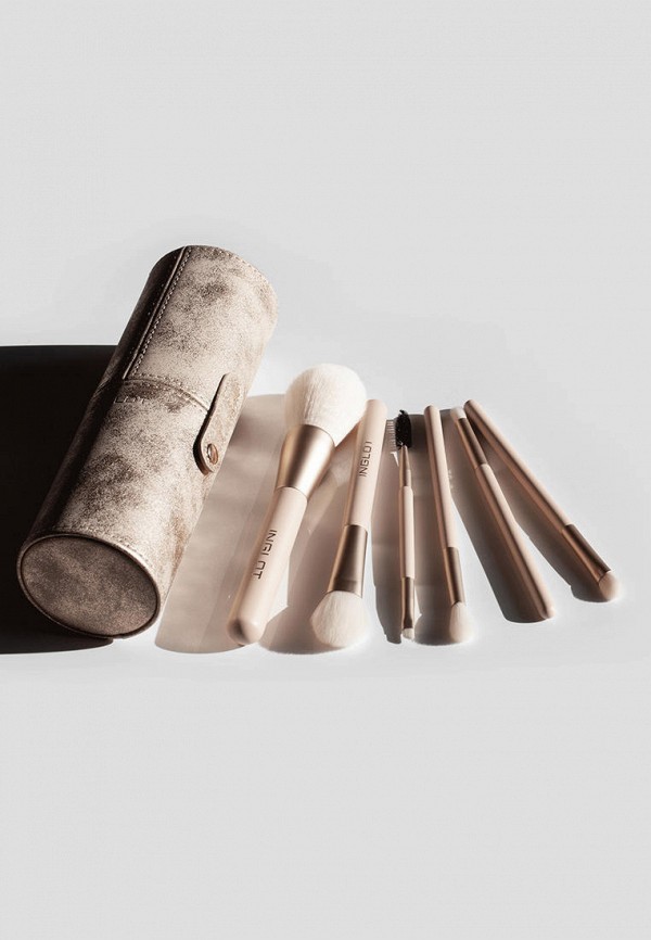 Набор кистей для макияжа Inglot Brush set tube (6 pcs), цвет бежевый