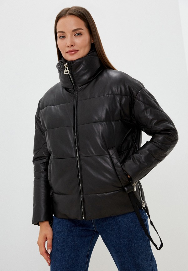 Снежная Королева Куртка кожаная утепленная - фото 1