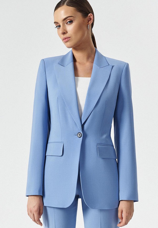 Жакет Charuel BASIC SINGLE BREASTED JACKET, цвет: голубой, MP002XW0KFHS ...