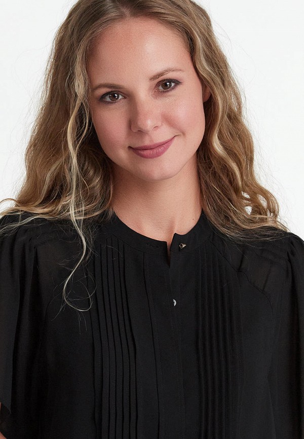 Блуза oodji, цвет: черный, MP002XW0KIJY — купить в интернет-магазине Lamoda