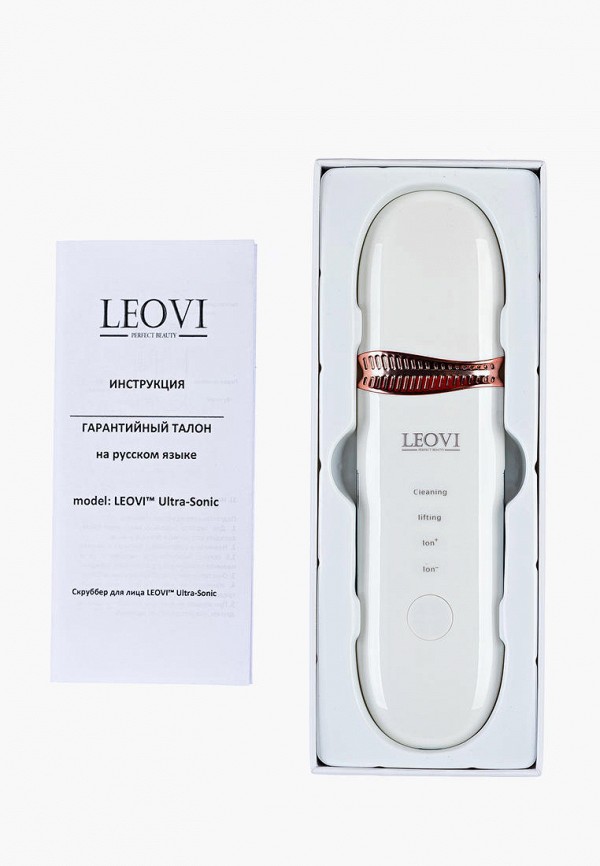 Leovi Прибор для очищения лица - ультразвуковой, против прыщей и черных точек - фото 4