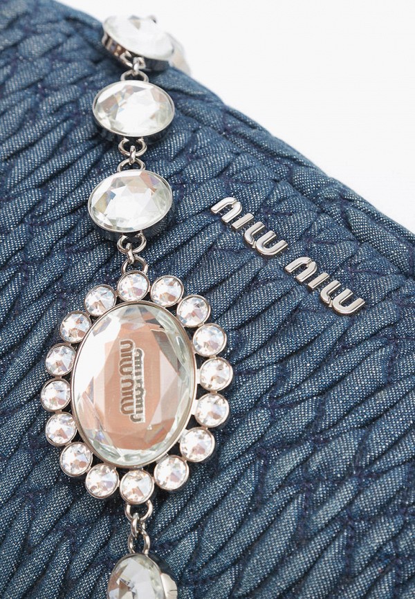 Miu Miu Resale Сумка - CRYSTAL DENIM SHOULDER BAG - фото 5
