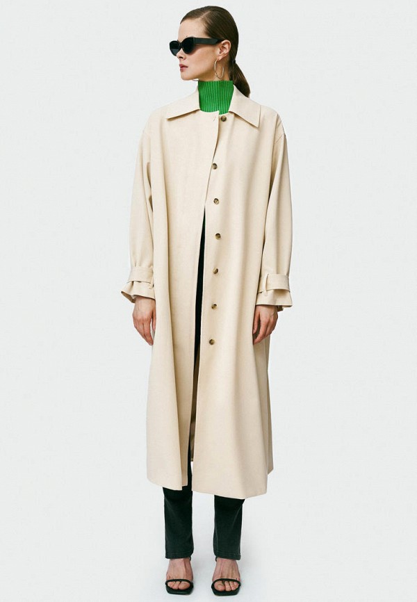 Charuel Плащ - SINGLE BREASTED OVERSIZE TRENCHCOAT - фото 2