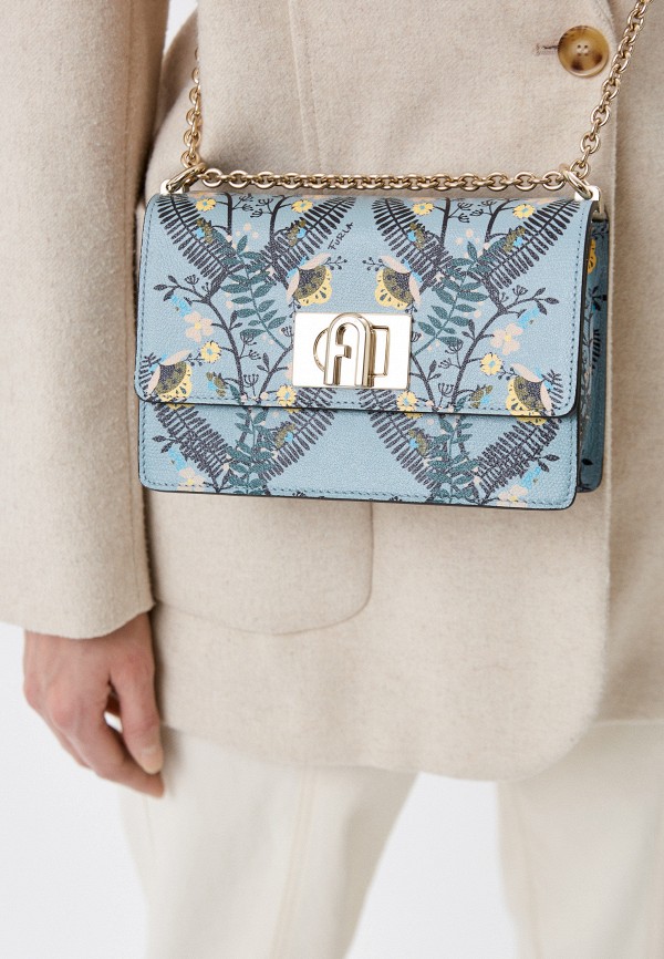 Сумка Furla FURLA 1927 MINI CROSSBODY 20, цвет: голубой Сумка Furla FURLA 1927 MINI CROSSBODY 20, цвет: голубой