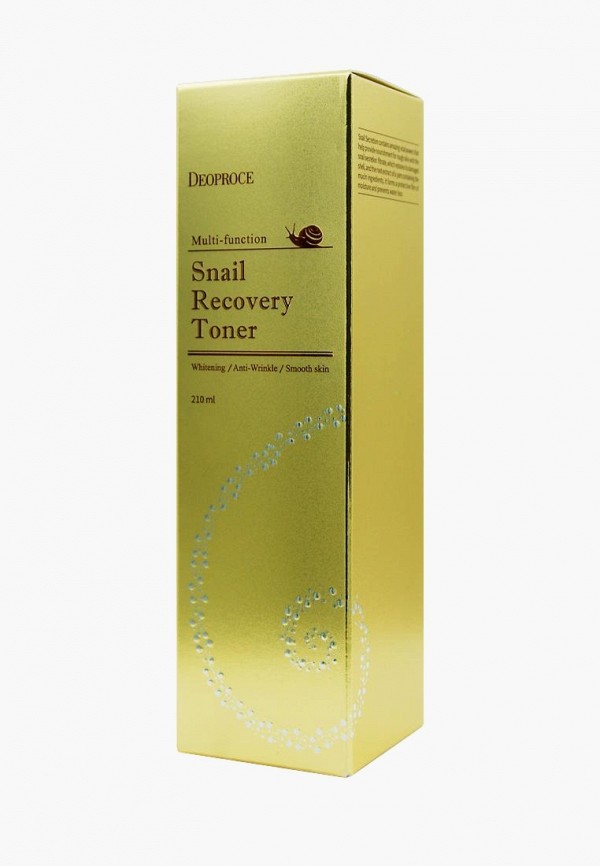 Deoproce Тонер для лица - Hydro Recovery Snail Toner с муцином улитки, 210 мл - фото 2