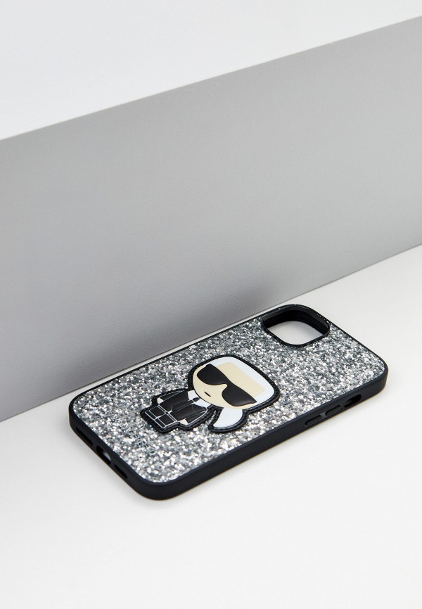 Чехол для iPhone Karl Lagerfeld 14 Plus с покрытием из блесток, цвет ...