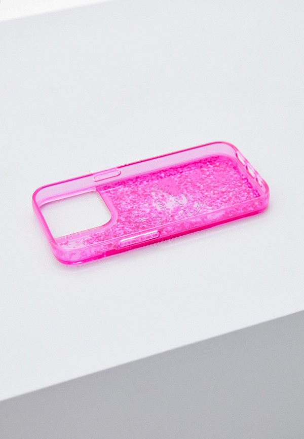 Karl Lagerfeld Чехол для iPhone - 14 Pro с жидкими блестками - фото 2