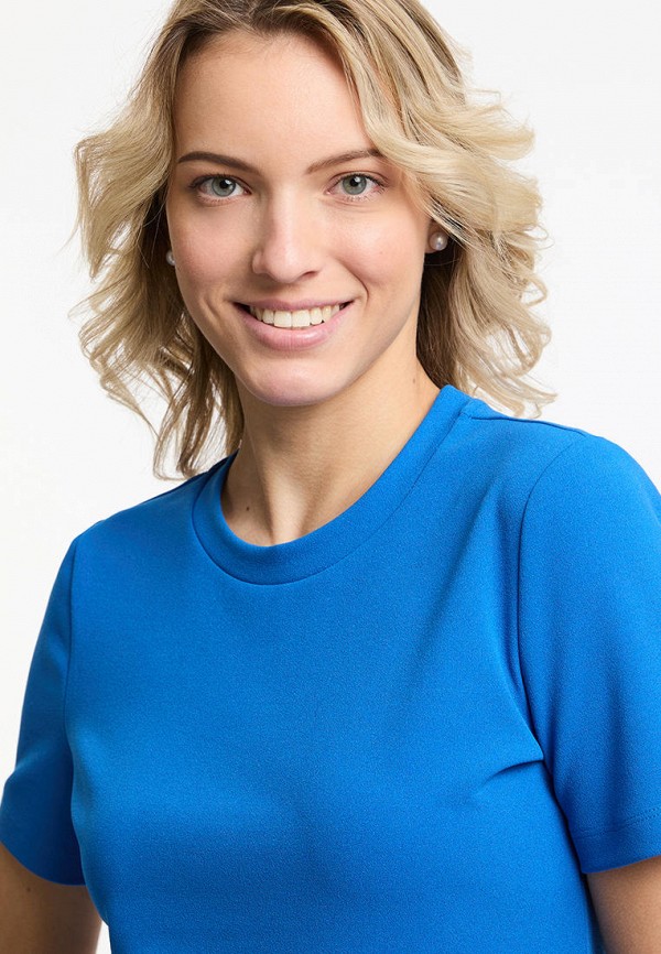 Платье oodji, цвет: синий, MP002XW0MKAG — купить в интернет-магазине Lamoda