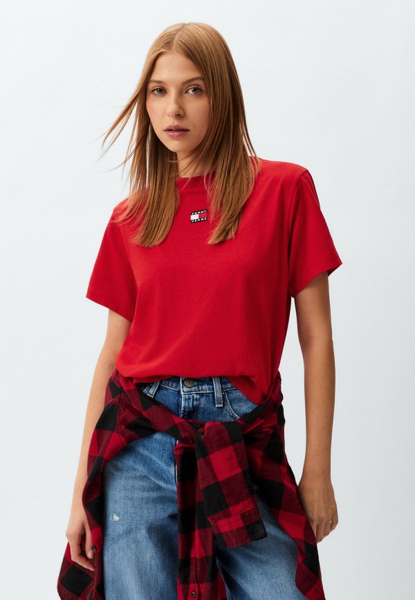Футболка Tommy Hilfiger, цвет: красный, MP002XW0MVQ8 — купить в ...