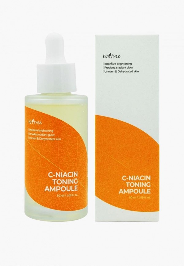 IsnTree Сыворотка для лица - C-NIACIN Toning Ampoule Осветляющая с витамином С, 50 мл - фото 1