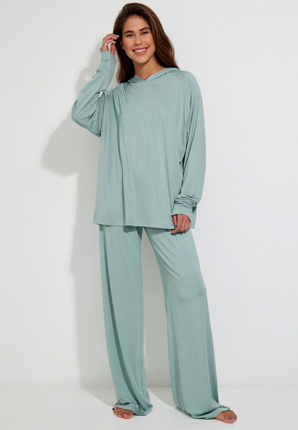 belle you Лонгслив домашний - Бамбук - фото 2