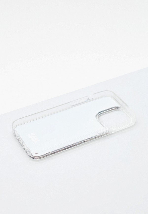 Karl Lagerfeld Чехол для iPhone - 14 Pro Max с жидкими блестками - фото 2