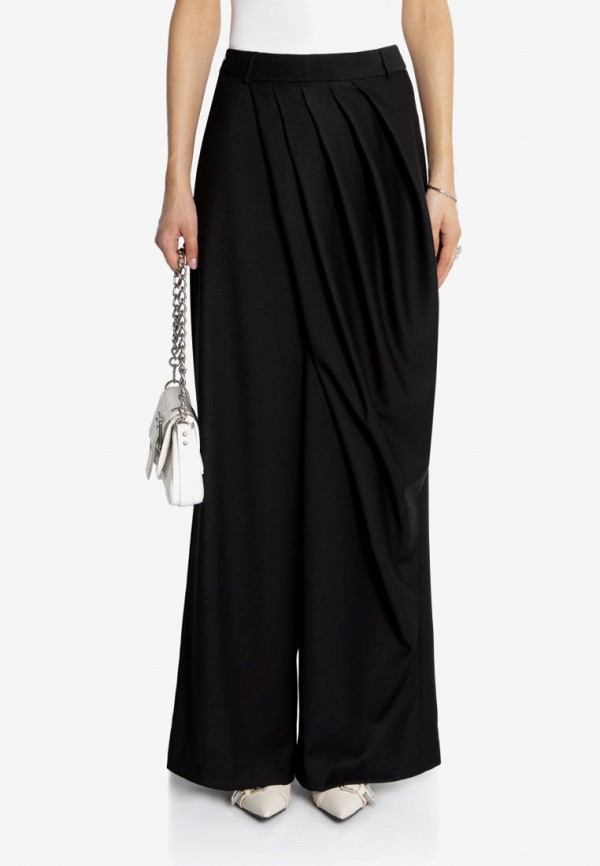 You Wanna Брюки - прямые с асимметричными складками - фото 1