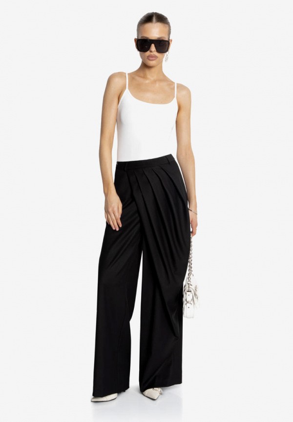 You Wanna Брюки - прямые с асимметричными складками - фото 2