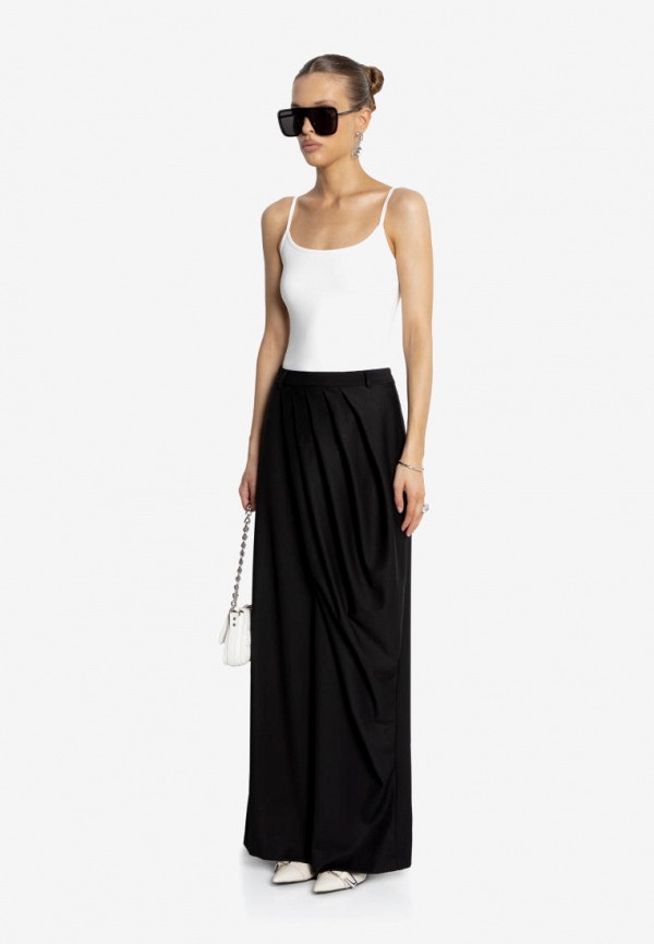 You Wanna Брюки - прямые с асимметричными складками - фото 4