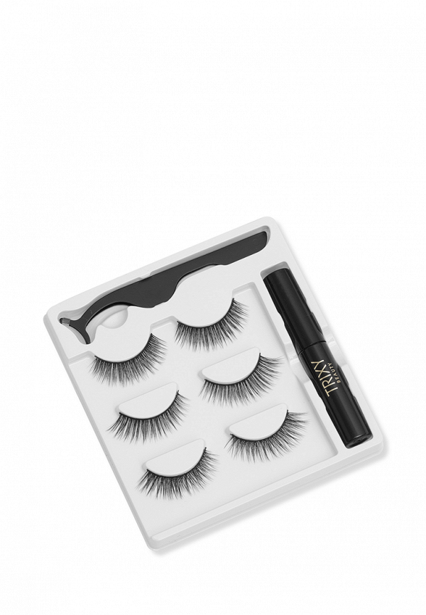 Набор для наращивания ресниц Trixy Beauty Set Strip, цвет: черный ...