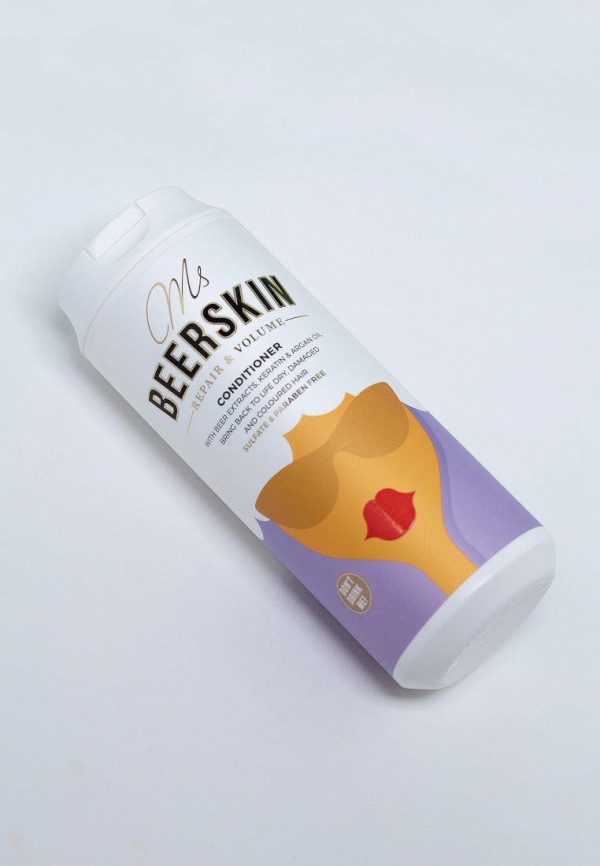 Кондиционер для волос Beerskin с пивными экстрактами, восстановление и ...