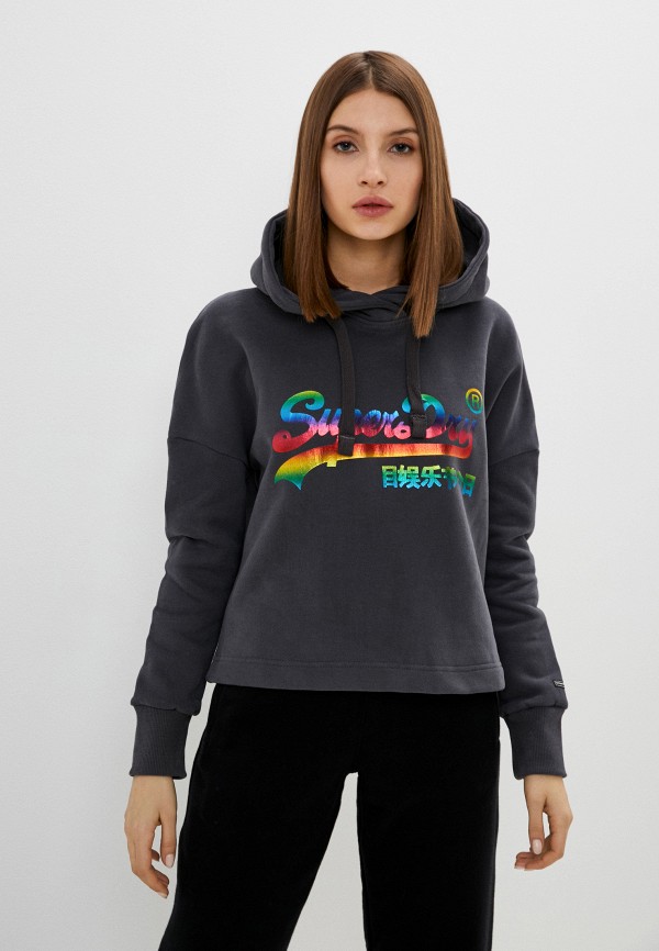 Superdry rainbow hoodie hotsell