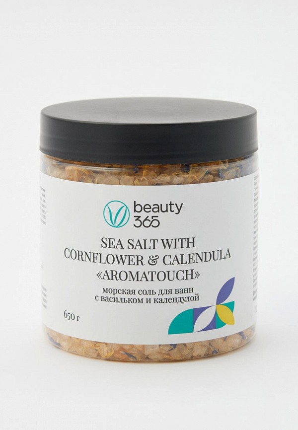 Beauty 365 Соль для ванны - морская, с васильком и календулой - фото 1