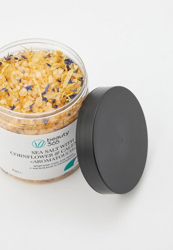 Beauty 365 Соль для ванны - морская, с васильком и календулой - фото 2