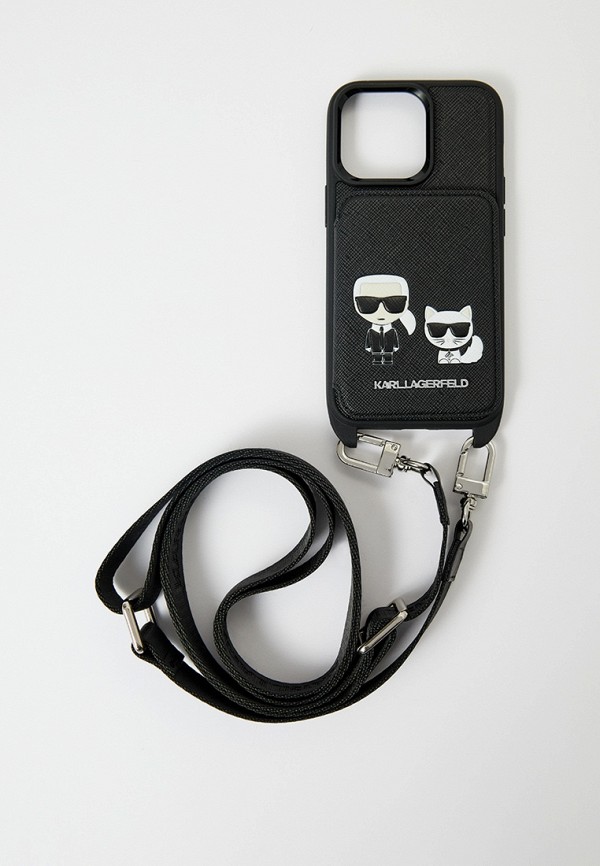 Karl Lagerfeld Чехол для iPhone - 13 Pro, кросс-боди с кардслотом - фото 2