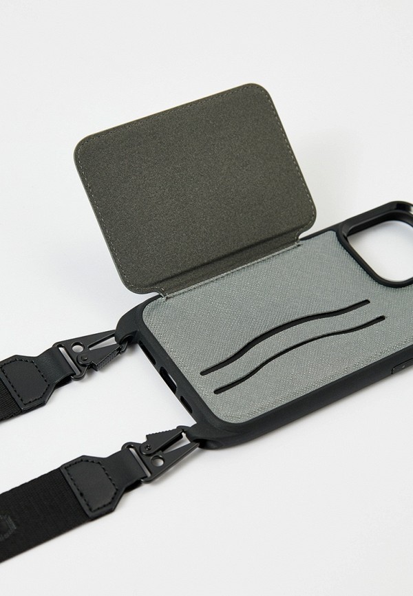 Karl Lagerfeld Чехол для iPhone - 14 Pro Max, с ремешком кросс-боди, с кардслотом - фото 4