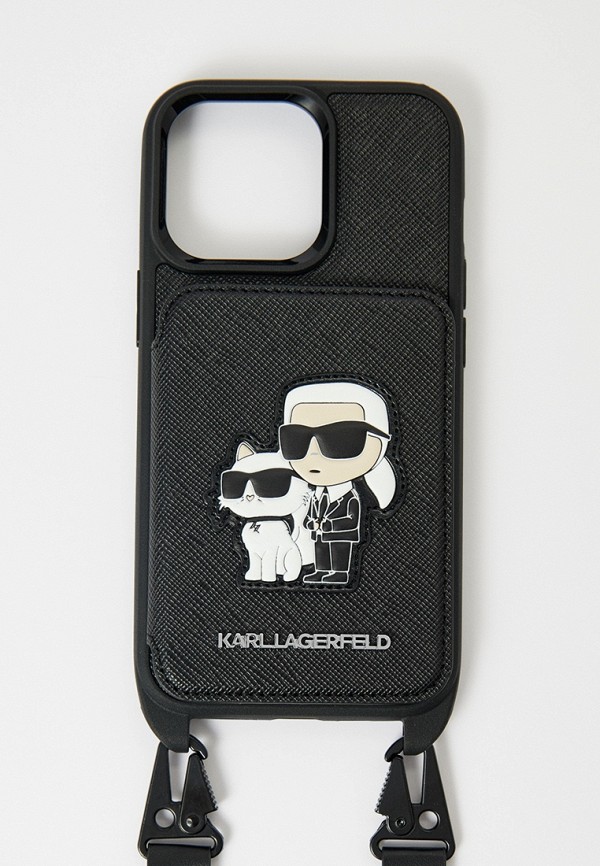Karl Lagerfeld Чехол для iPhone - 15 Pro, кросс-боди с кардслотом - фото 1