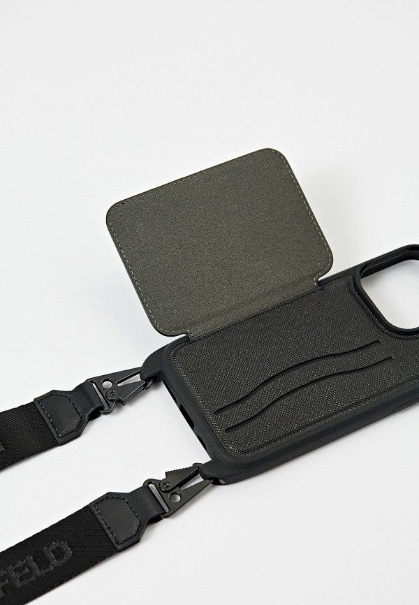 Karl Lagerfeld Чехол для iPhone - 15 Pro, кросс-боди с кардслотом - фото 4