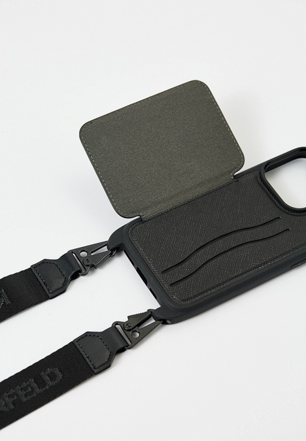 Karl Lagerfeld Чехол для iPhone - 13 Pro, кросс-боди с кардслотом - фото 4