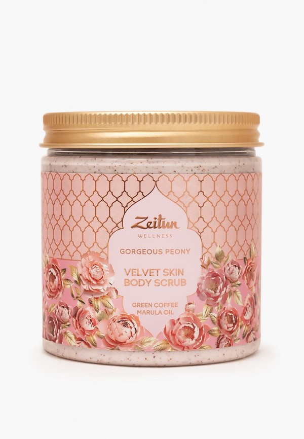 Zeitun Скраб для тела - кремовый питательный, аромат пионов - фото 1