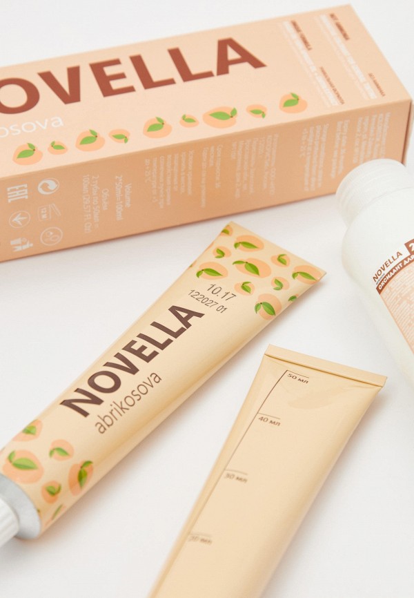 Novella Abrikosova Краска для волос - 10.17 светлый пепельный-бежевый - фото 2