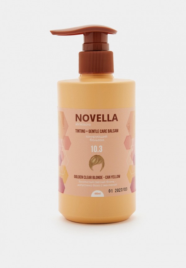 Novella Abrikosova Бальзам оттеночный для волос - 10.3 Золотистый светлый блонд - фото 1