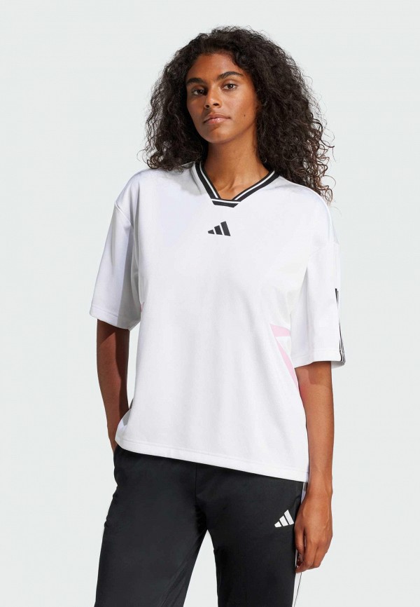 adidas Футболка - Tiro Cut 3-Stripes Colorblock Boyfriend - фото 1