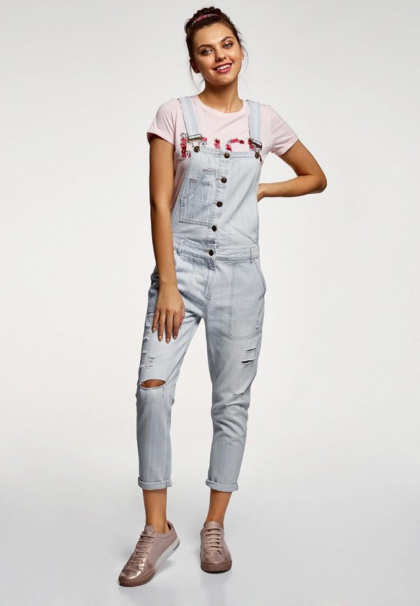 oodji Комбинезон джинсовый - фото 1