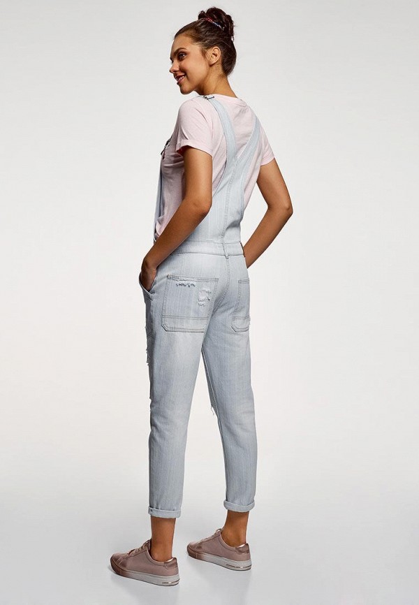 oodji Комбинезон джинсовый - фото 2