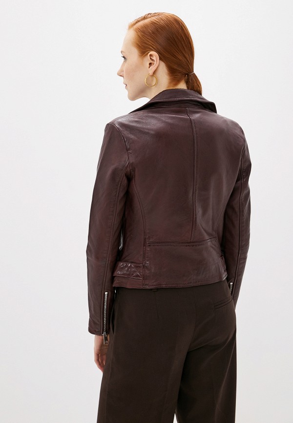 Куртка кожаная La Reine Blanche, цвет: бордовый, MP002XW0SMW1 — купить ...